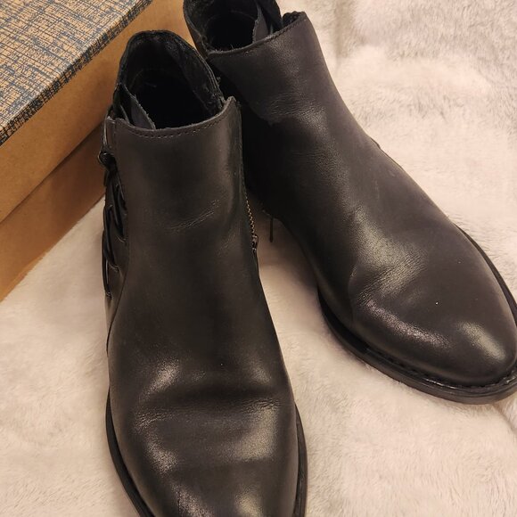 Born - Ankle Boot - Bessie - Black Smooth Leather - Size 9 (EU 40.5) - Picture 2 of 8